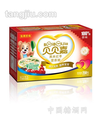 贝贝嘉黑米红枣营养粥