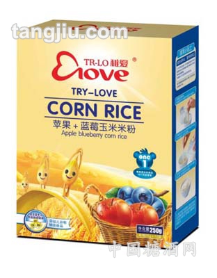 苹果+蓝莓玉米米粉