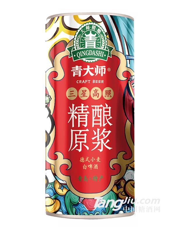 青大师-三星高照白啤酒1L