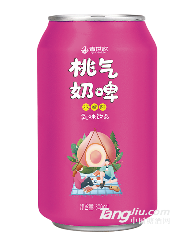 青世家-桃气奶啤水蜜桃味300ml