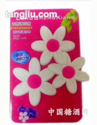 留兰香味薄荷糖-漂亮小花花款28克