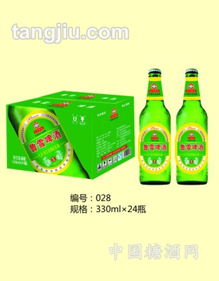 鲁雪啤酒24瓶330ml