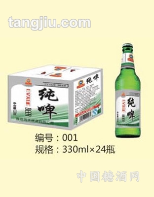 鲁雪啤酒纯啤330mlX24瓶