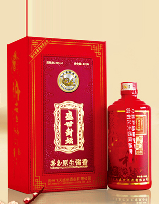 盛世封坛红色喜宴布盒酒