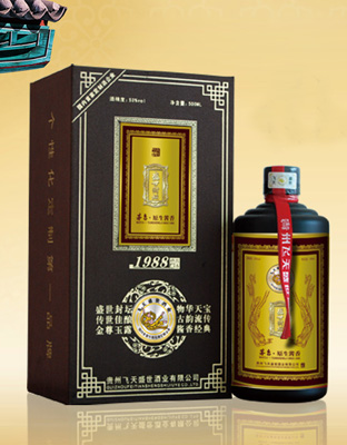 盛世封坛棕色商务布盒酒