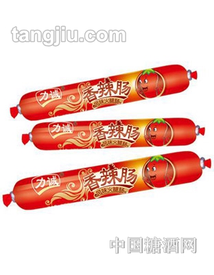力诚香辣风味火腿肠50克