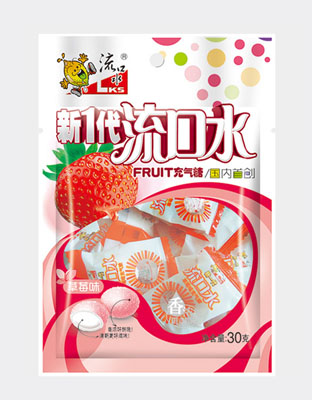 草莓味充气糖30g.
