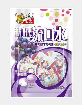 葡萄味充气糖30g