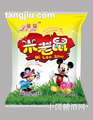 鲁锦米老鼠膨化食品-黄
