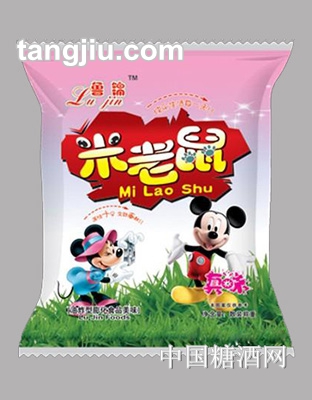 鲁锦米老鼠膨化食品-粉
