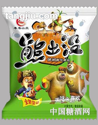 丰盛山庄熊出没膨化食品-绿