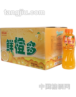 果乐源鲜橙多550ml