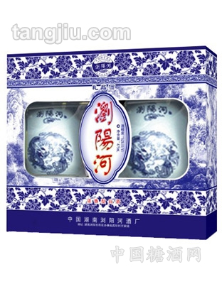 浏阳河青花双礼盒