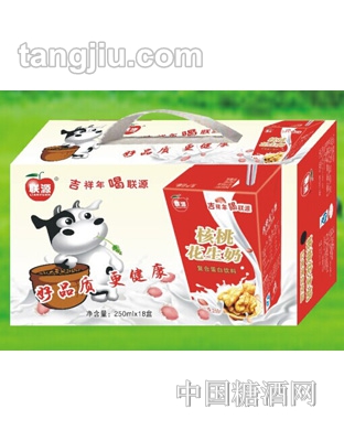 联源黑桃花生奶250ml18盒
