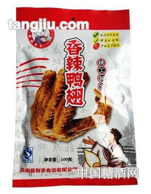 智圣香辣鸭翅100克