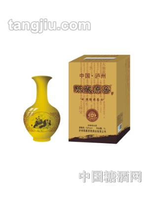 陈藏原窖20年陈酿青花瓶52度-熊猫团圆