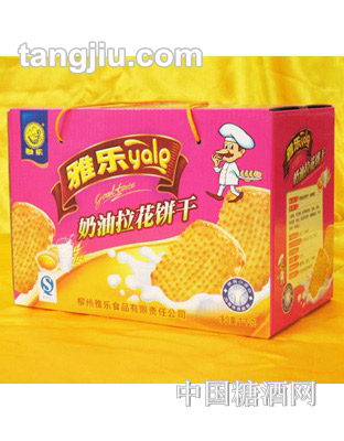 雅乐奶油拉花饼干1kg