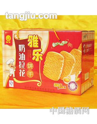 雅乐奶油拉花饼干800g