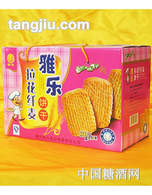 雅乐拉花纤麦饼干800g