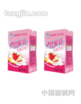 思酸乳草莓味乳酸饮料250毫升