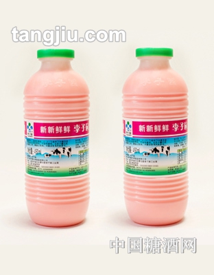 草莓风味乳饮料450毫升