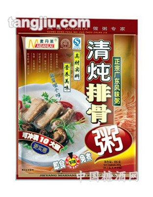 225g麦丹莱方便粥-清炖排骨