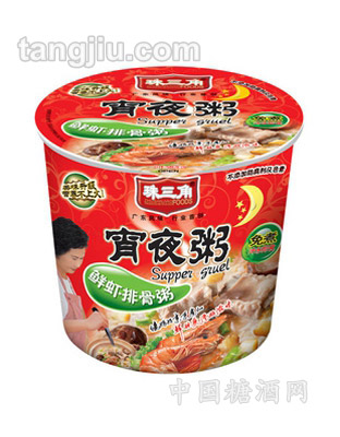 45g珠三角宵夜方便粥-鲜虾排骨
