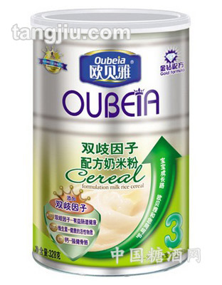 328g欧贝雅三段双歧因子配方奶米粉