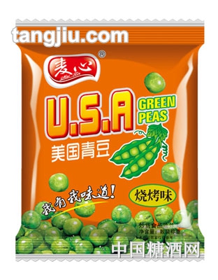 麦心美国青豆烧烤味