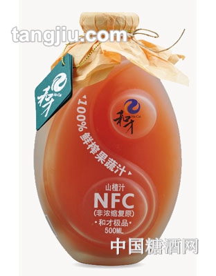 和才牌太极瓶鲜榨山楂汁