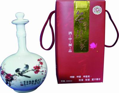 台湾臻宝能量陶瓷高粱酒-喜上梅梢