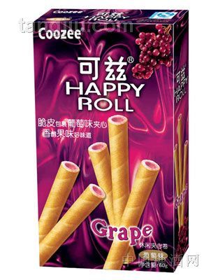 60g可兹葡萄味夹心卷