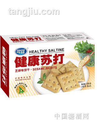 500g可兹芝麻味健康苏打饼干
