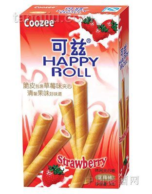 60g可兹草莓味夹心卷
