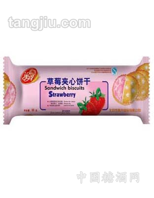 美丹草莓夹心饼干
