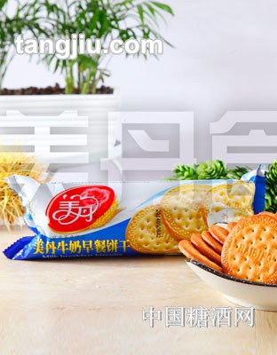 美丹牛奶早餐饼干160g