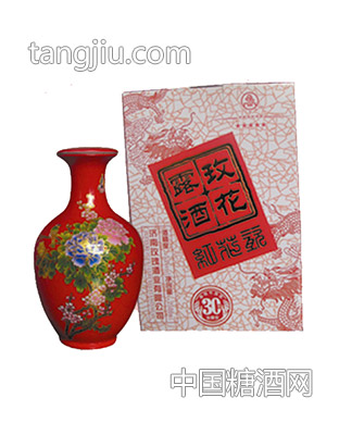 玫花露酒红花瓶2.5L53度