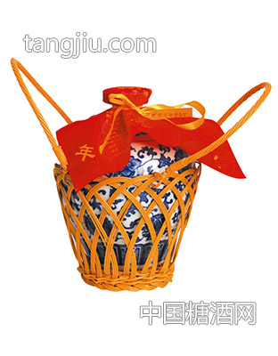 玫瑰露酒青花瓶2.5L