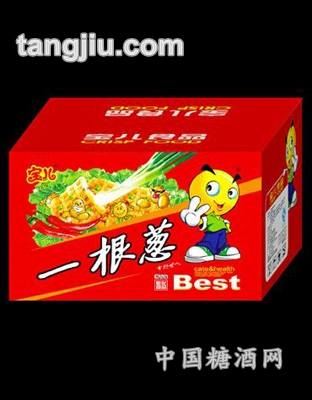 宝儿一根葱葱香味膨化食品箱装