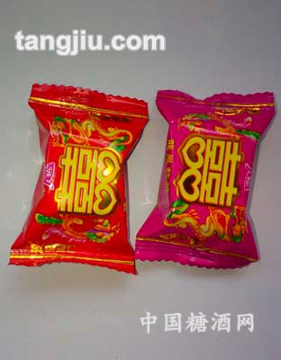 枕式龙凤双喜（方)软糖