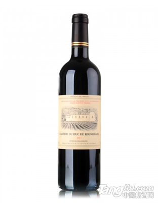 法国原瓶进口鲁西荣伯爵城堡干红葡萄酒750ml