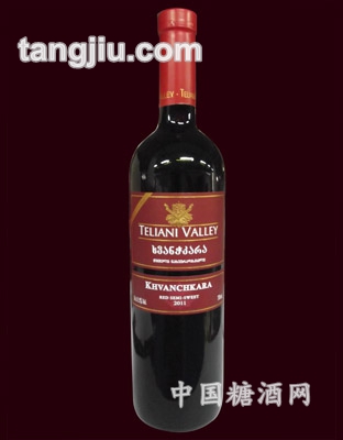 卡赫季卡拉红半甜葡萄酒