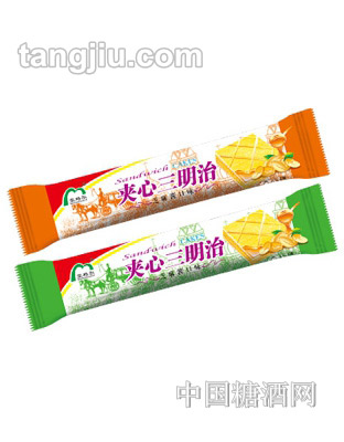 蒙格尔夹心三明治芝麻酱威化