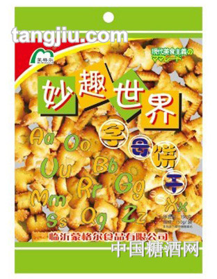 蒙格尔妙趣世界字母饼干150g