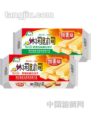 凯美帝休闲时间威化168g