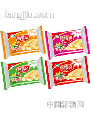 凯美帝果味威化饼干58g