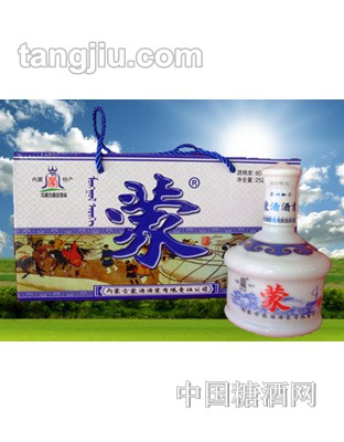 蒙酒半斤蓝蒙古包250ml