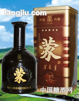 蒙酒五星铁盒500ml