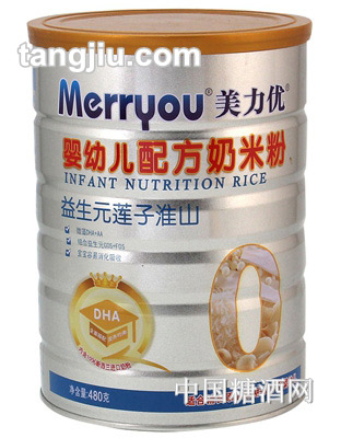 美力优益生元莲子果蔬米粉480g