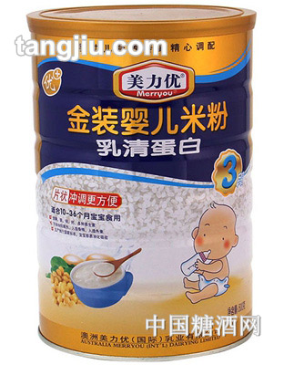 美力优3段乳清蛋白米粉500g